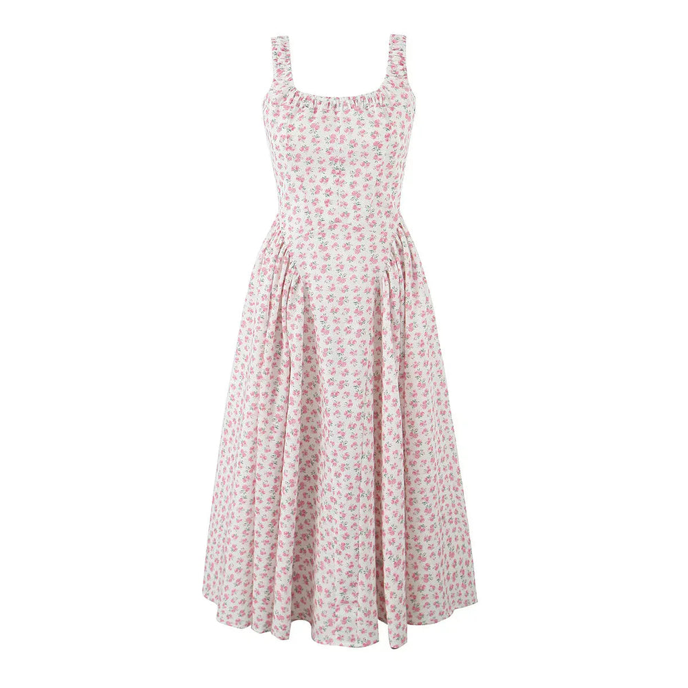 Floral Midi Dress Mssaz Desses