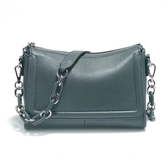 Acrylic Chain Soft Leather Top-handle Luxury Crossbody Bag Mssza