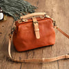 Vintage Soft Cowhide Genuine Leather Versatile Bucket Handbags Mssza