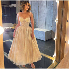 Spaghetti Straps Shinny Sequins Evening Party Dress Mssaz Desses