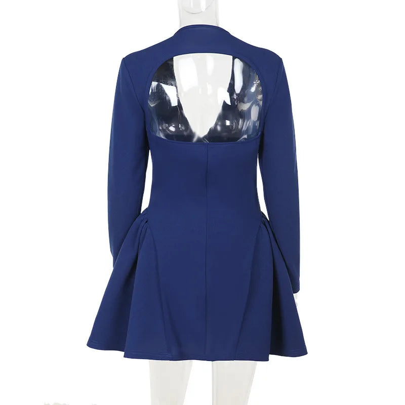 Deep V Long Sleeve Bodycon Mini Dress Mssaz Desses