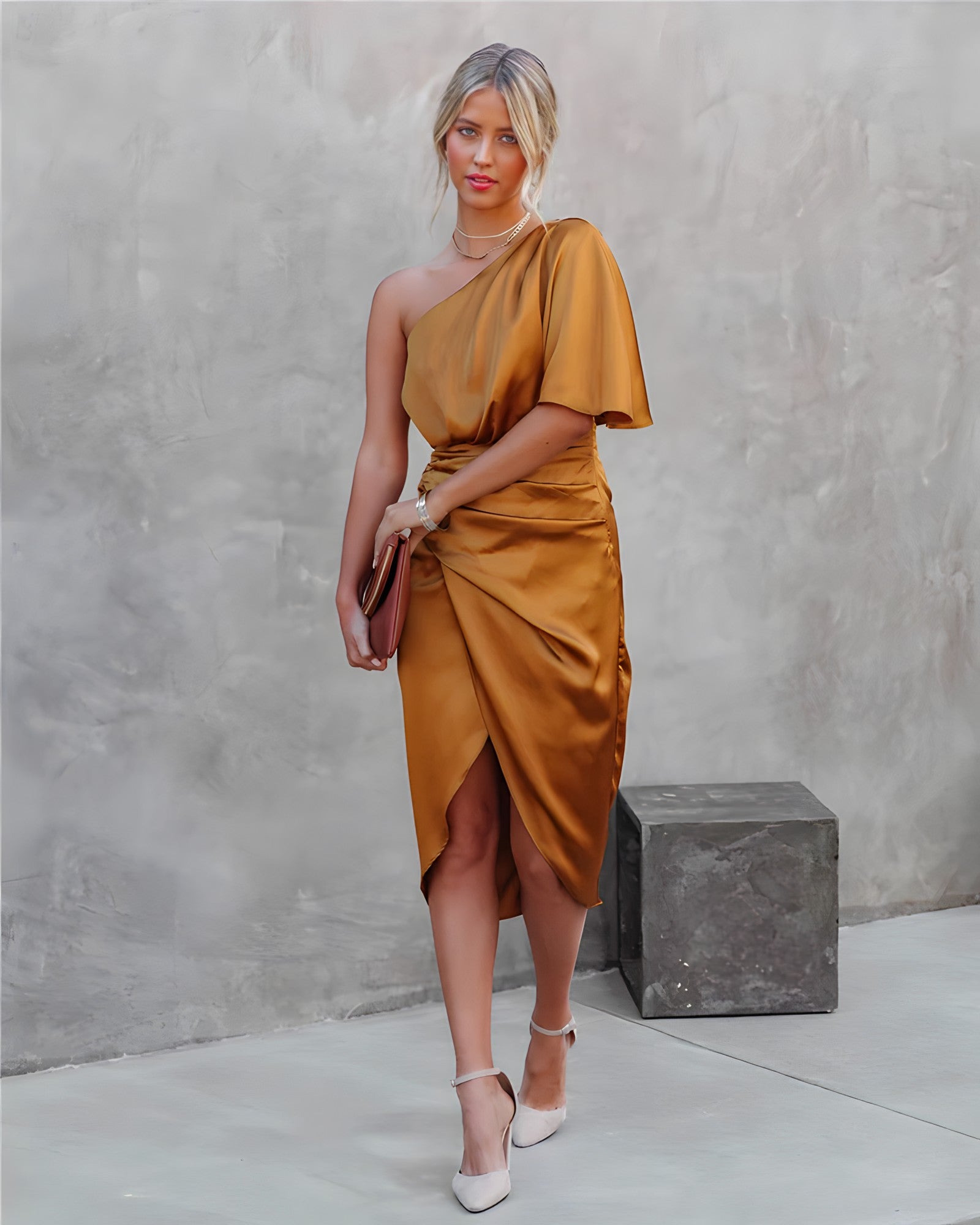 Gaby | Elegant Midi Dress Mssaz Desses