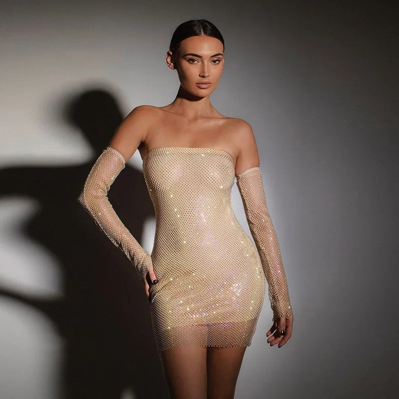 Off Shoulder Backless Long Sleeve Mini Dress Mssaz Desses