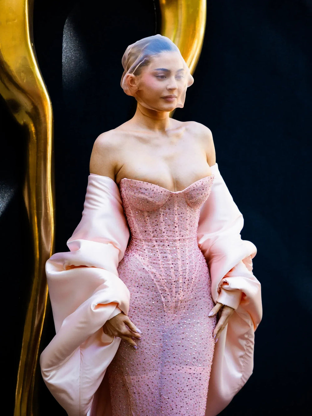 Pink Strapless See Through Long Dress Mssaz Desses