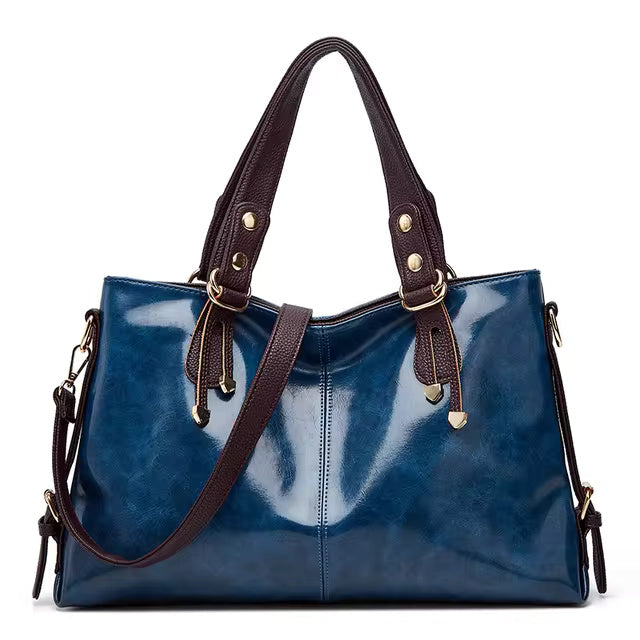Soft Leather Large Capacity Tote Bag Mssza