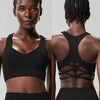 Fitness Yoga Buttery Soft Gathered Push Up Sports Underwear High Imapact Gym Crop Top Mssza