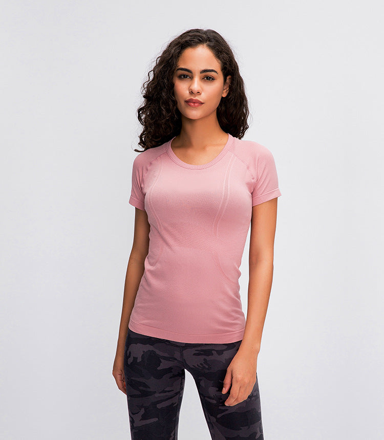 Seamless Slim Fit workout gym short sleeve shirts Mssza