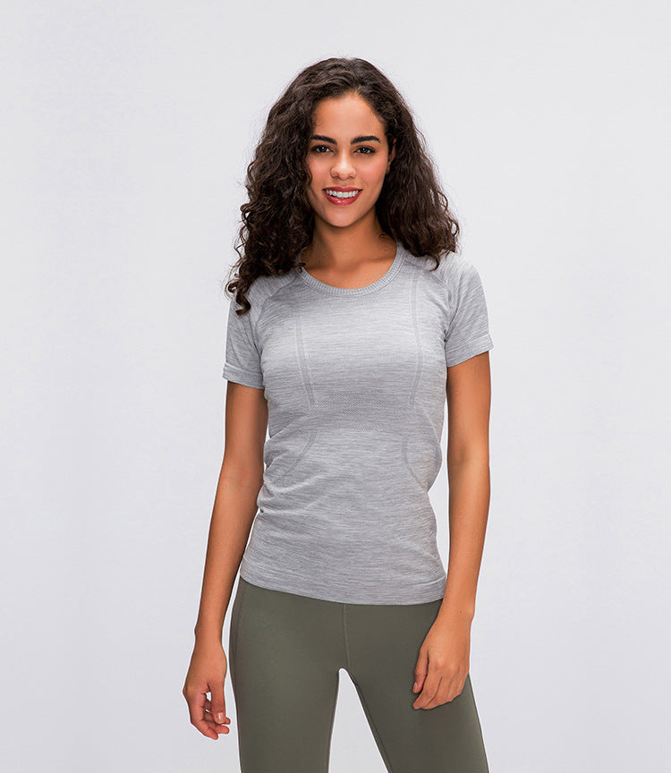 Seamless Slim Fit workout gym short sleeve shirts Mssza