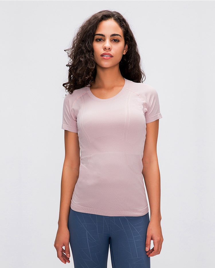 Seamless Slim Fit workout gym short sleeve shirts Mssza