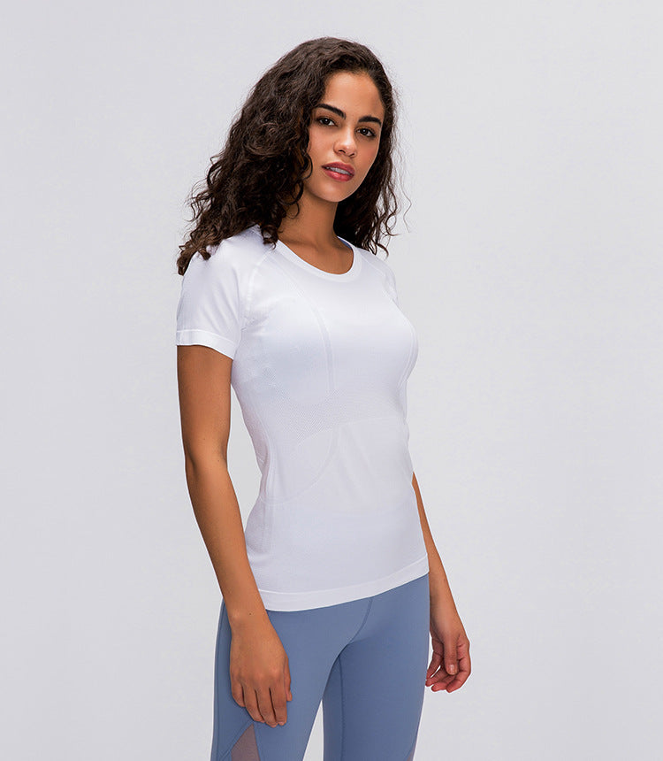 Seamless Slim Fit workout gym short sleeve shirts Mssza