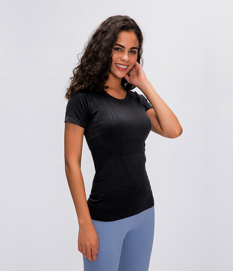 Seamless Slim Fit workout gym short sleeve shirts Mssza