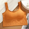 Seamless Wire Free Comfortable Padded Support Yoga Workout Sports Cropped Tops Mssza