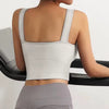 Seamless Wire Free Comfortable Padded Support Yoga Workout Sports Cropped Tops Mssza