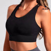 Seamless With Eight Straps Cross Solid Color High Elastic Sports Bra Mssza