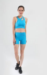 Seamless Yoga Set Active Wear 2 Piece Sport Bra Workout Clothes Mssza