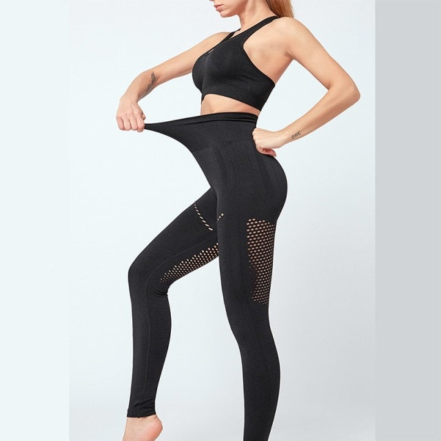 Seamless Yoga Sportswear Gym Fitness Bra Top High Waist Sports Suits Mssza