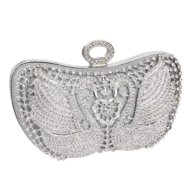 Luxury Inlaid Rhinestones Shiny Pocket Clutch Mssza