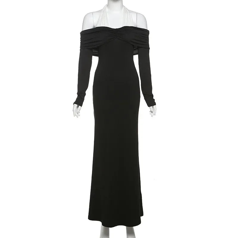 Backless Halter Bandage Evening Dress Mssaz Desses