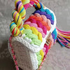 Sequined Handmade Crochet Woven Fabric Strip Handbag Purses Mssza