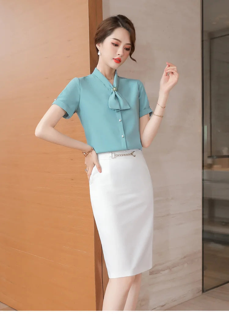 Sequined Natural High Waisted Pencil Elegant And Vintage Midi Skirts Mssza