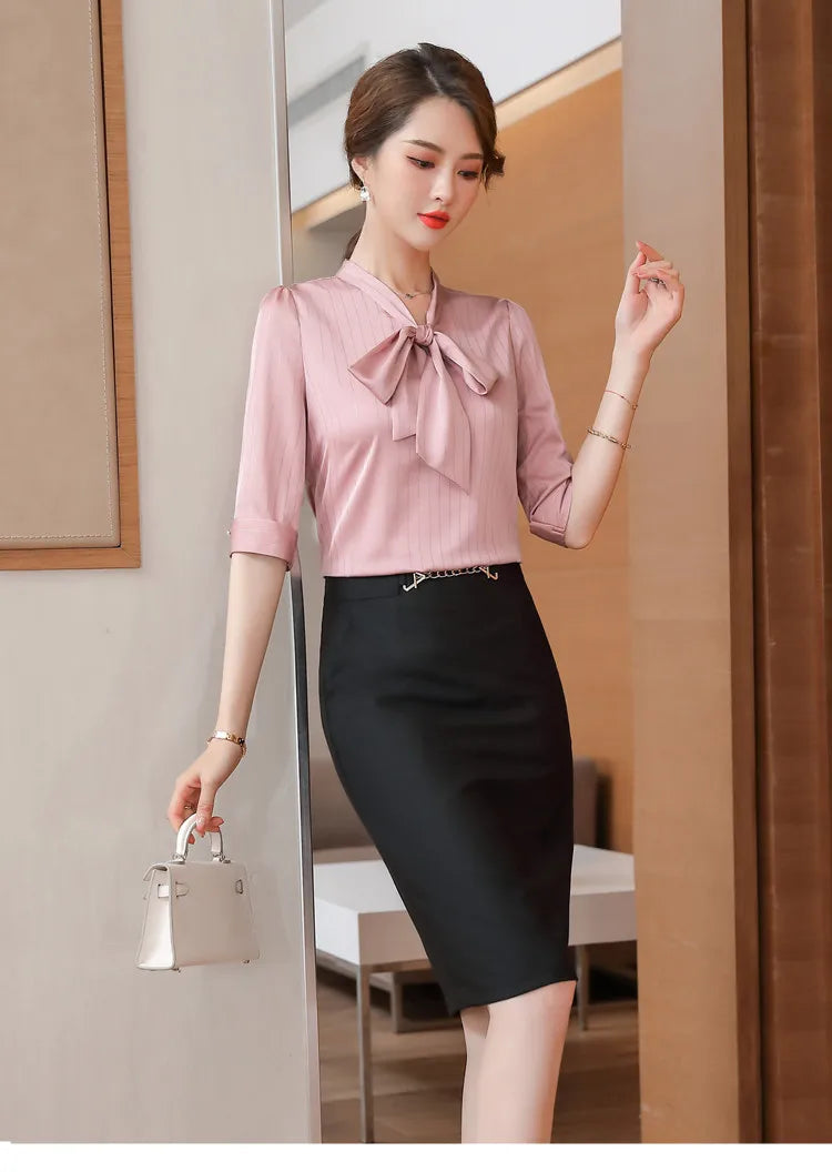 Sequined Natural High Waisted Pencil Elegant And Vintage Midi Skirts Mssza