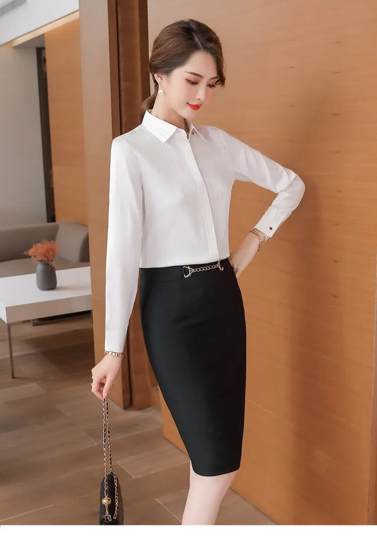 Sequined Natural High Waisted Pencil Elegant And Vintage Midi Skirts Mssza