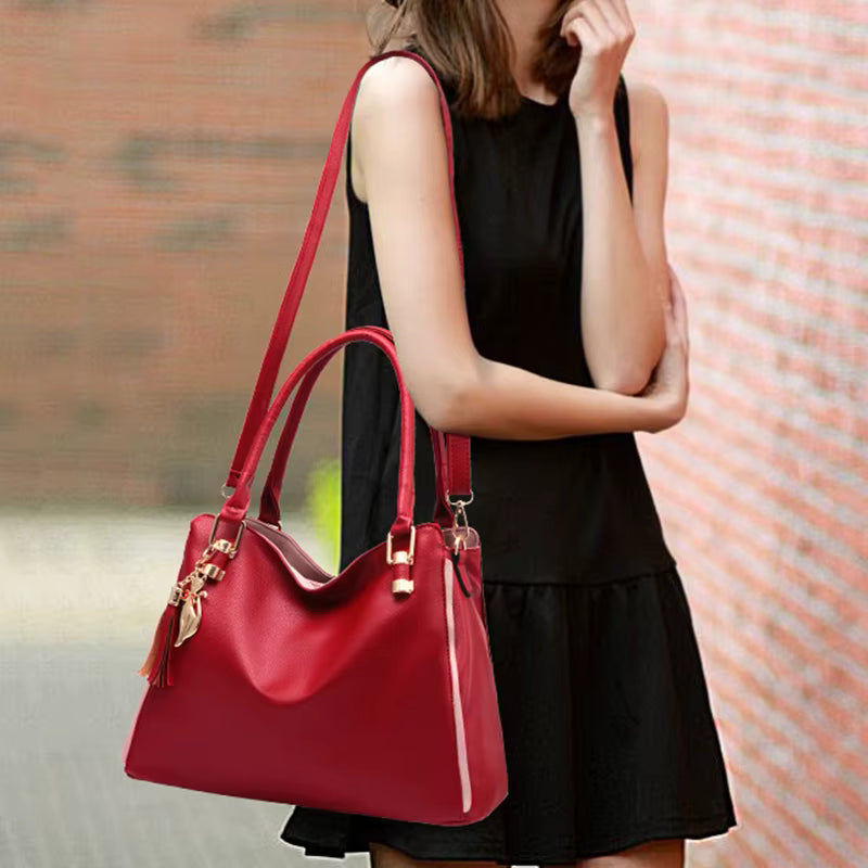 Sequined Tassel Tide Top-handle Simple Shoulder Party Totes Handbags Mssza