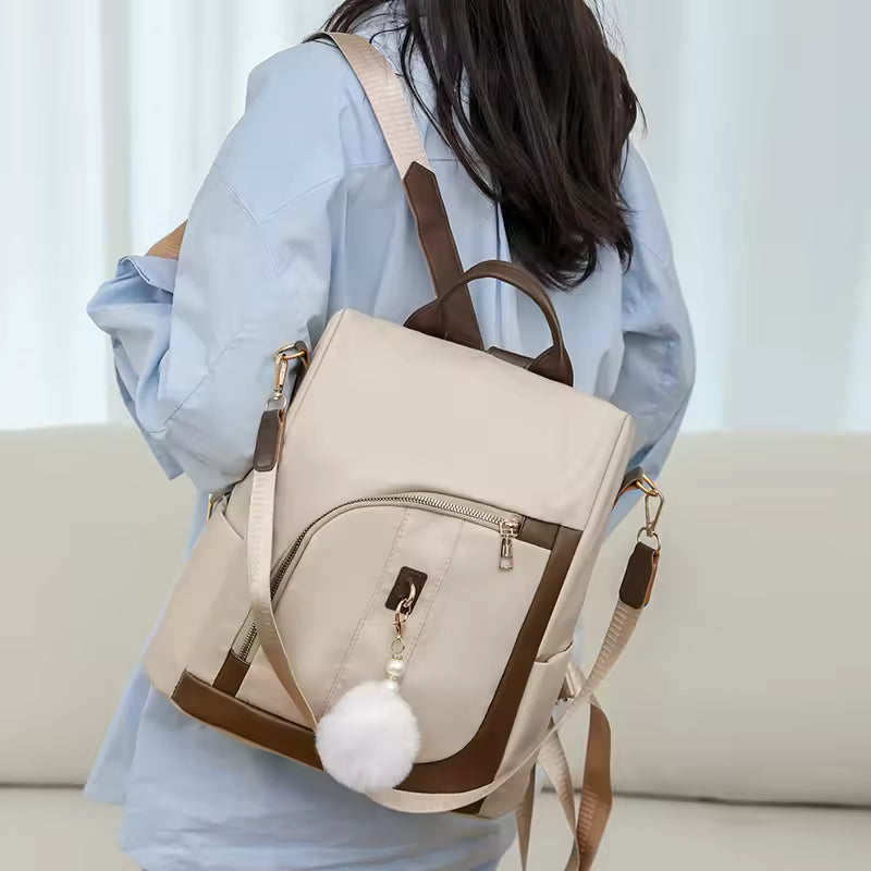 Sewing Thread Handle Interior Compartment Softback Zipper Nylon Backpacks Mssza