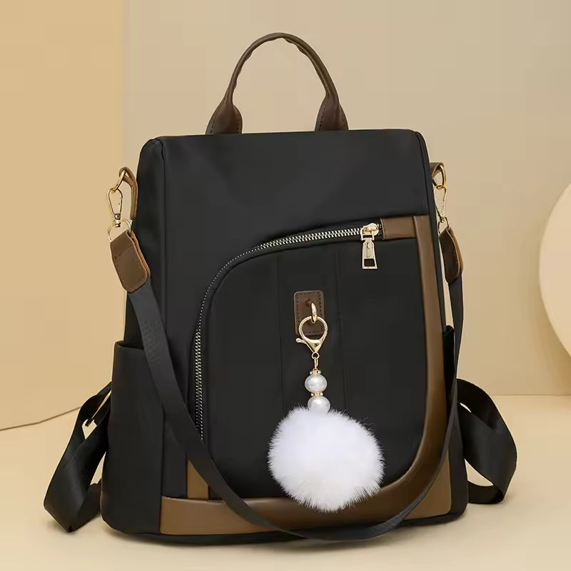 Sewing Thread Handle Interior Compartment Softback Zipper Nylon Backpacks Mssza