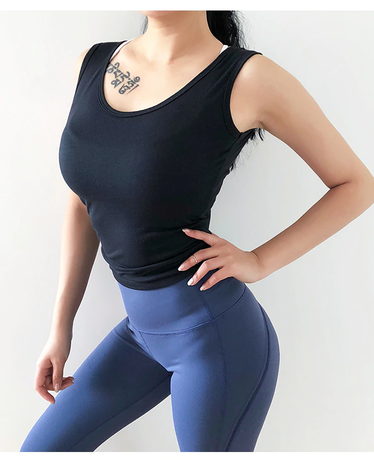 Back Kink Athletic Fitness Short Blouses Mssza