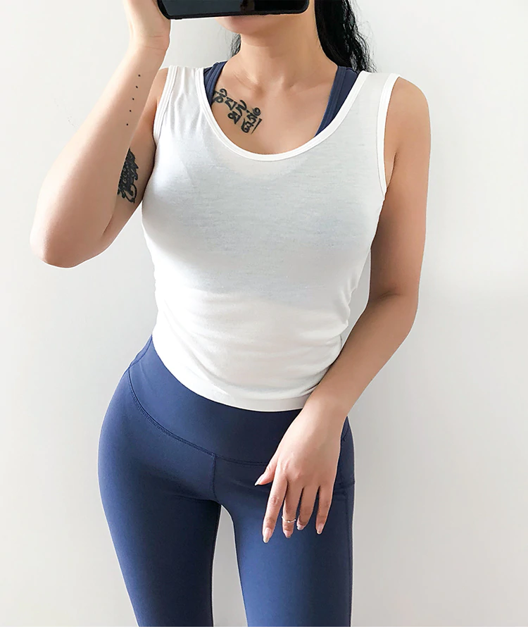 Back Kink Athletic Fitness Short Blouses Mssza