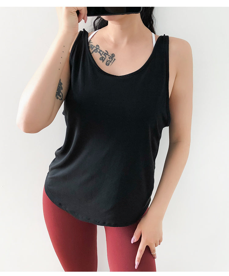 Backless Fitness Sports Tank Top Mssza