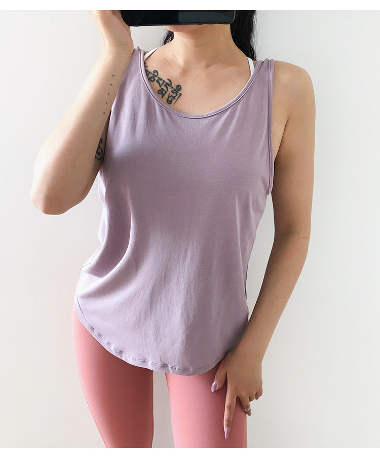 Backless Fitness Sports Tank Top Mssza