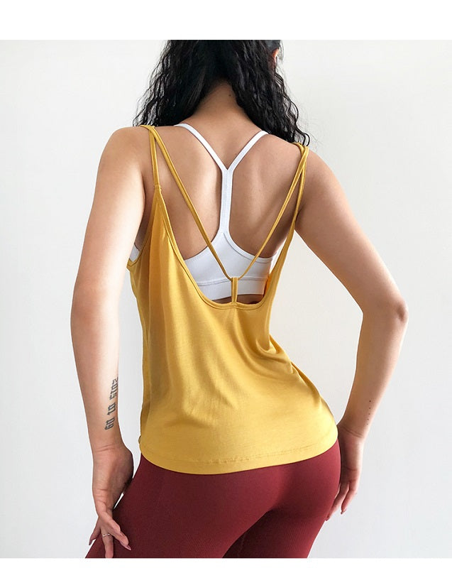Backless Fitness Sports Tank Top Mssza