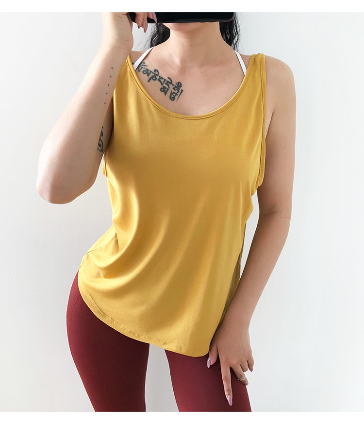 Backless Fitness Sports Tank Top Mssza