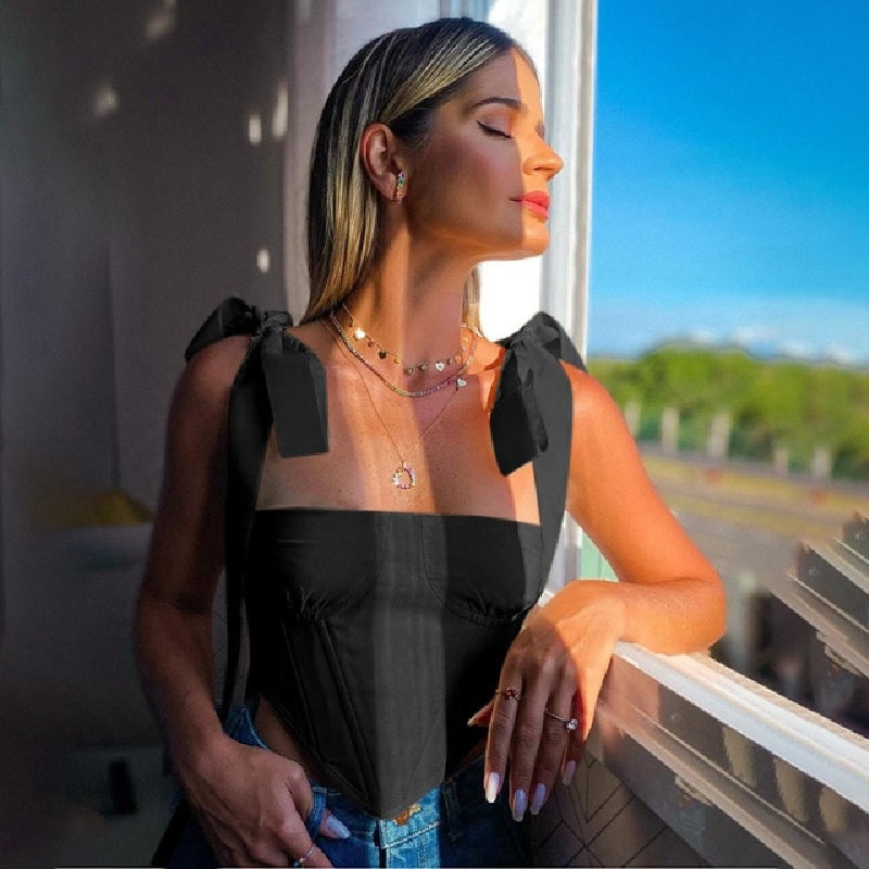 Backless Sleeveless Club Party Crop Tops Mssza