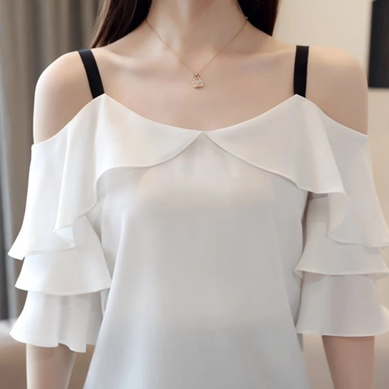 Casual Chiffon Blouse Mssza