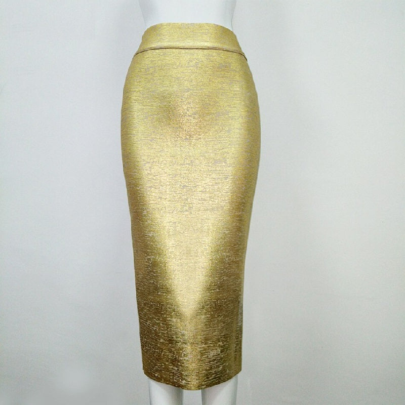 Chic Pencil Knee-length Elegant Party Prom Bodycon Bandage Skirts Mssza