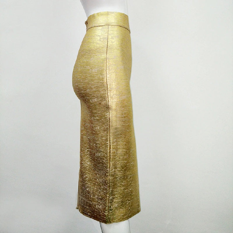 Chic Pencil Knee-length Elegant Party Prom Bodycon Bandage Skirts Mssza