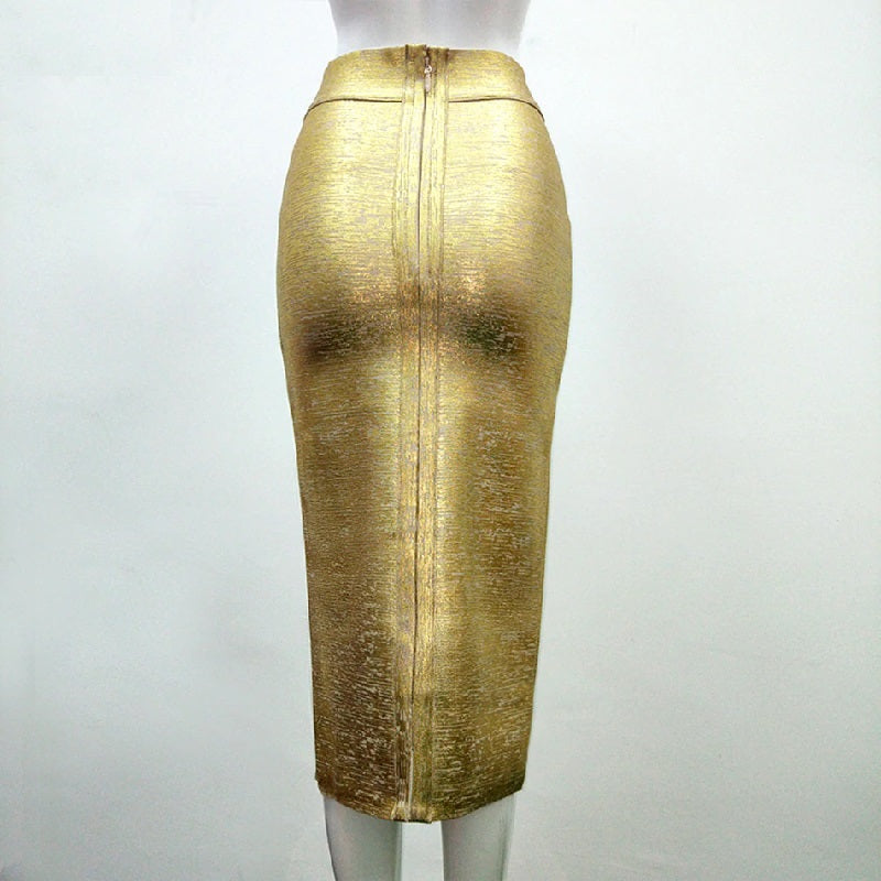 Chic Pencil Knee-length Elegant Party Prom Bodycon Bandage Skirts Mssza