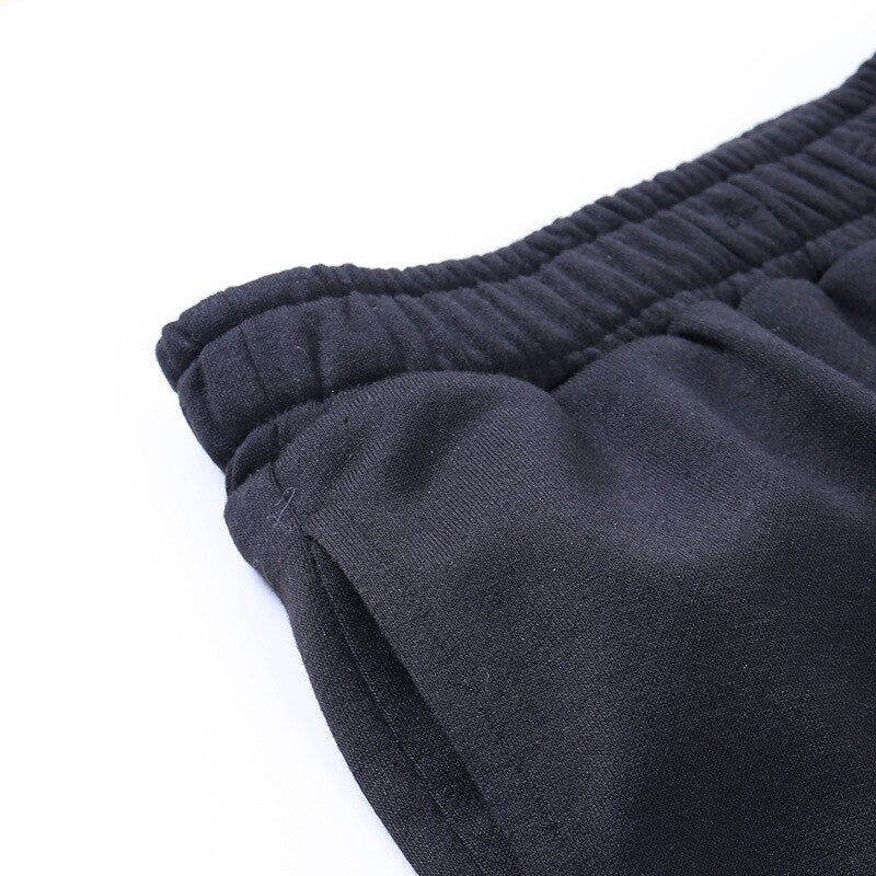 High Elastic Waist Angel Letter Trousers Mssza