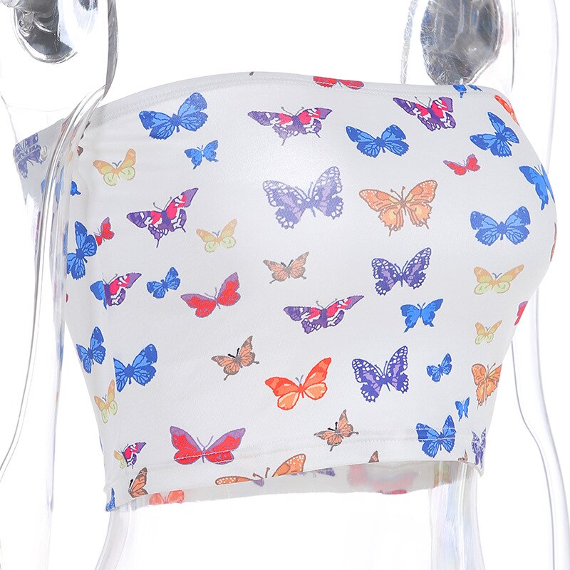 Off Shoulder Bodycon Crop Tops Mssza