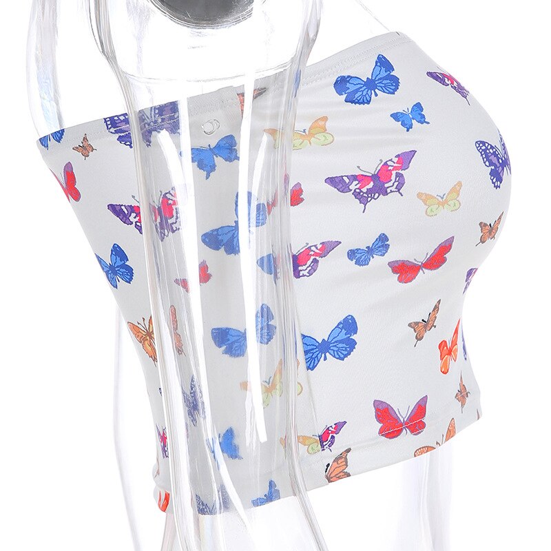 Off Shoulder Bodycon Crop Tops Mssza