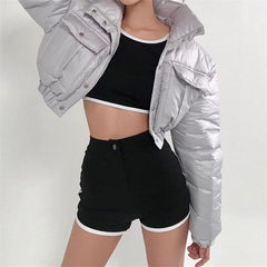 Skinny Sport Casual Cotton Shorts Mssza