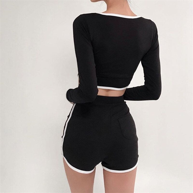 Skinny Sport Casual Cotton Shorts Mssza