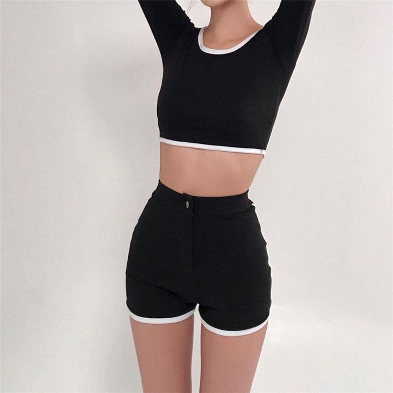 Skinny Sport Casual Cotton Shorts Mssza