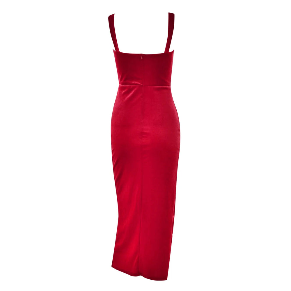 Sleeveless High Slit Backless Maxi Spring  Elegant Dress Mssaz Desses