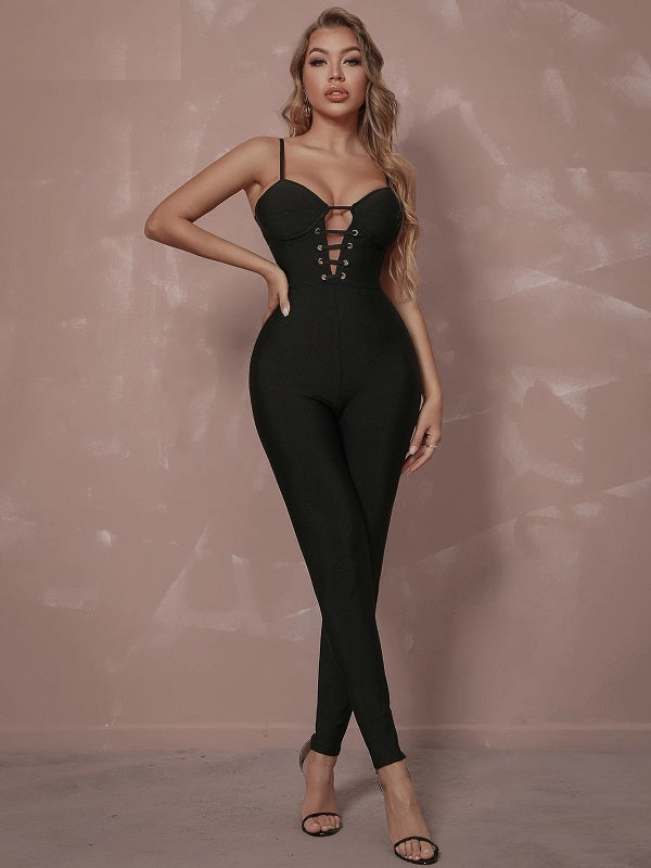 Sleeveless Long Pants Club Party Outwear Jumpsuits Mssza