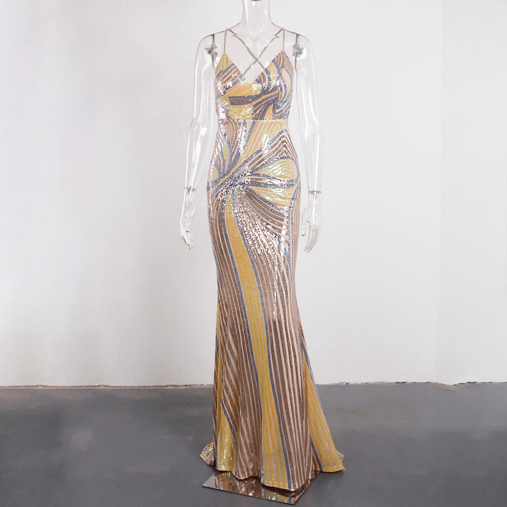 Slip Long Golden Prom Dress Mssaz Desses