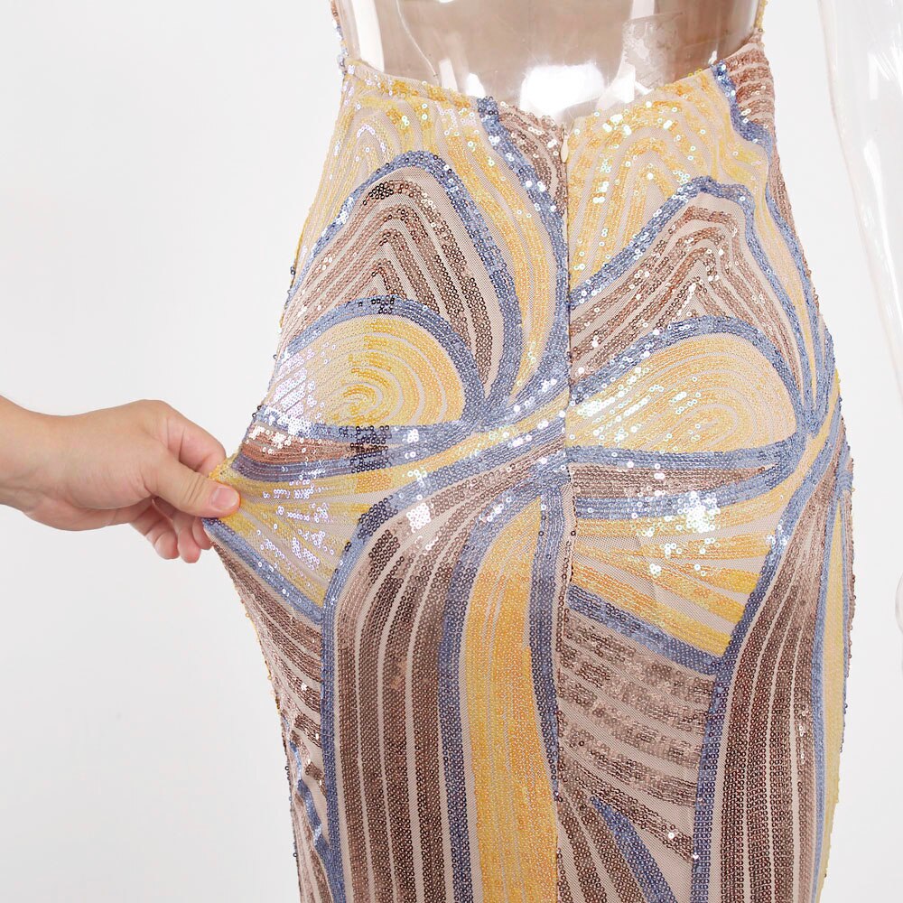 Slip Long Golden Prom Dress Mssaz Desses